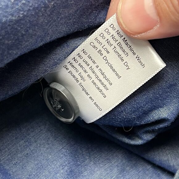 Jachs Men’s Patterned Wool Blend Button Shirt Jacket Fully Lined Navy Small - Picture 7 of 10